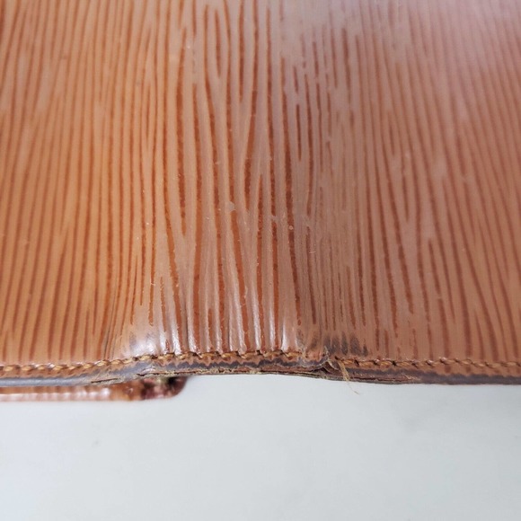 Louis Vuitton LV Epi Leather Wallet Brown Medium Envelope Unisex Vintage - Picture 10 of 14